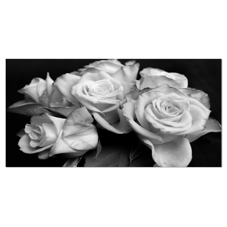 'Bunch of Roses Black and White' Photograph