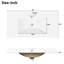 Urbank Single Bathroom Vanity with Ceramic Top