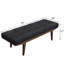 Banc gris et chêne touffeté