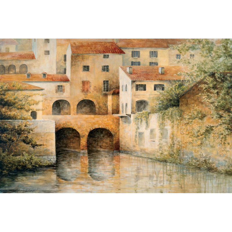 Tuscan River - Wrapped Canvas Print, 81cm H x 122cm W x 3.8cm D
