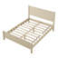 Base de lit plateforme en bois avec tête de lit et lattes en bois-116121192-116121193
