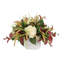 Fall Centerpiece with Hydrangeas, Coleus and Magnolia Leaves