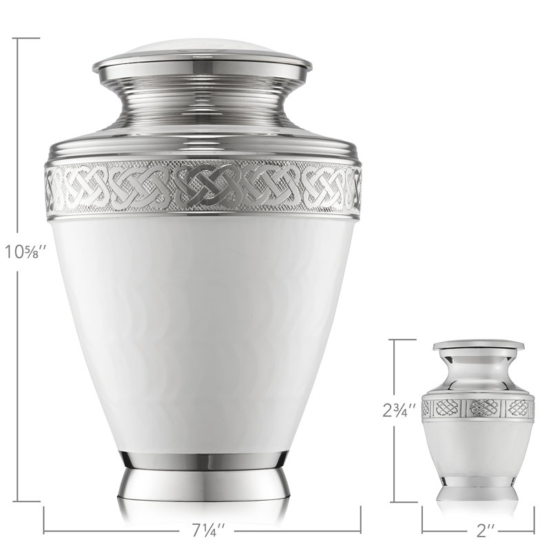 5 Piece Silver/White Metal Jar Set