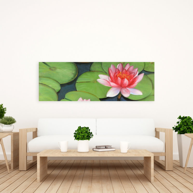 Fleurs de lotus dans un marais - Toile florale pour la décoration intérieure