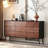 Walnut Solid + Manufactured Wood Accent Cabinet-890431249
