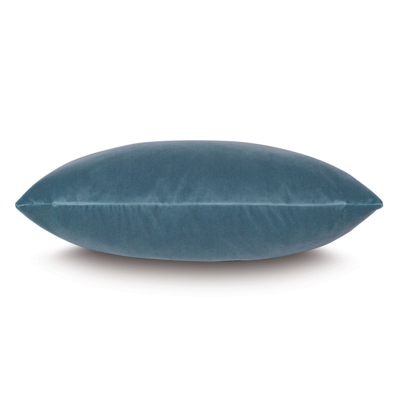 Uma Velvet Lumbar Pillow Cover & Insert, Blue
