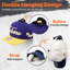 Ensemble de 16 crochets adhésifs pour support mural pour casquette de baseball sans perçage, noir
