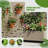 Metal Planter Box with Trellis with Wheels-671424271-689363933