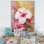Exotic Gold and Pink Hibiscus Beauty, reproduction d'art sur toile