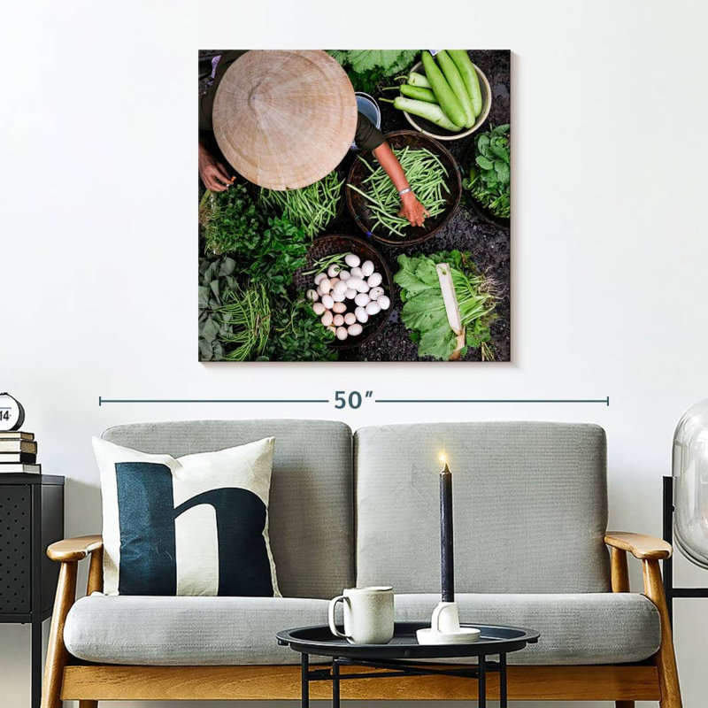 Yarlin Vietnamese Vegetable Market, 30" H x 30" W