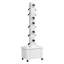 Tour hydroponique avec pompe à eau et roues, tour de jardinière verticale 20 plantes, ensemble de système de culture hydroponique mobile, ensemble de jardinière à 5 étages pour jardinier