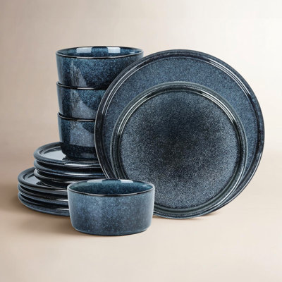 Stone Lain Eden 12-Piece Dinnerware Set Stoneware