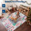 Tapis de Noël Village d'hiver Bonhomme de neige et rennes-2025880570-2025880572