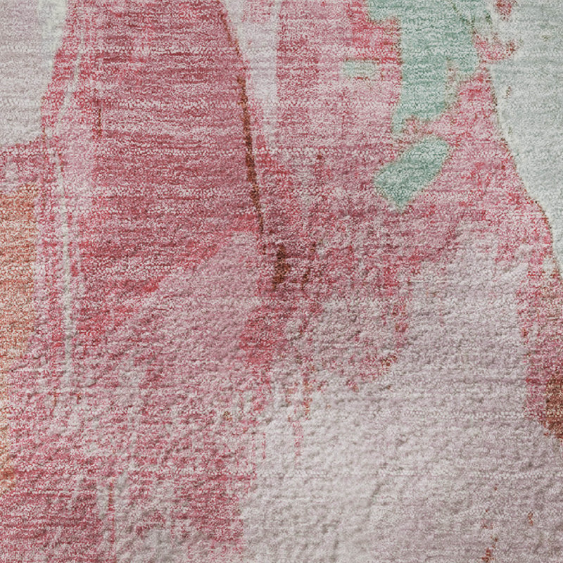 Tapis abstrait lavable à la machine de qualité supérieure Emest AMF1914, Rectangle 5 pi x 7 pi 6 po
