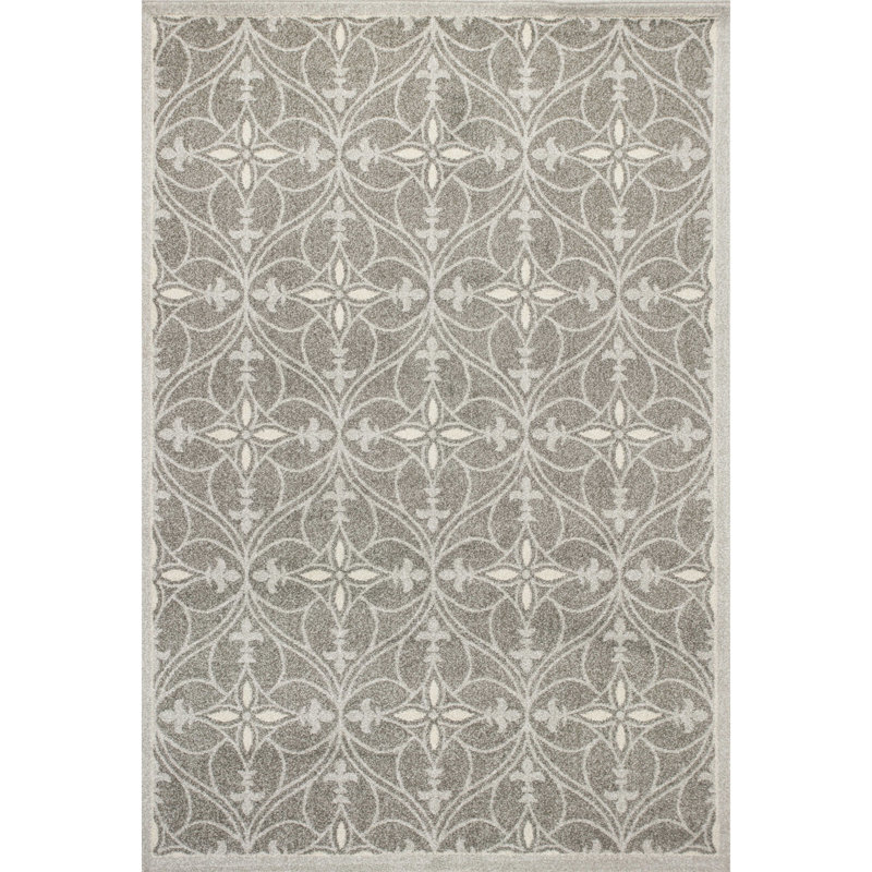 Tapis gris Glennys, Rectangle 1 pi 11 po x 3 pi 9 po