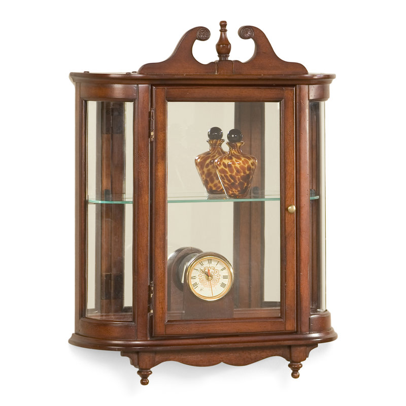 Vitrine murale, Frêne d'olivier noueux