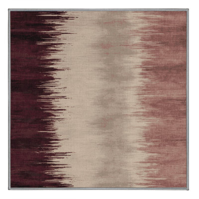 Machine Washable Watercolor Gray Area Rug