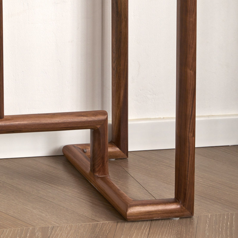 Console de style chinois simple de style rétro brun, 35.4" H x 54.3" W x 12.6" D