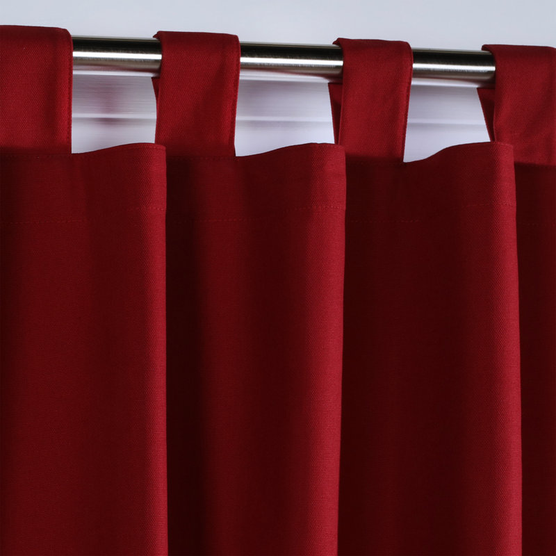 Mcgowen 40" Insulated Solid Color Curtain Valance, Burgundy