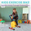 Vélo d'exercice pour enfants - Jouet stationnaire d'intérieur pour faire du vélo avec siège réglable