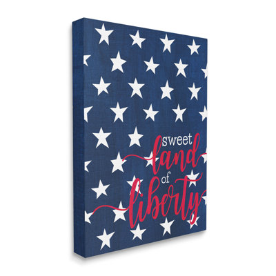 Art mural sur toile Sweet Land Of Liberty Americana par Alli Rogosich