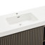 Meuble-lavabo sur pied en chêne fumé GALAN