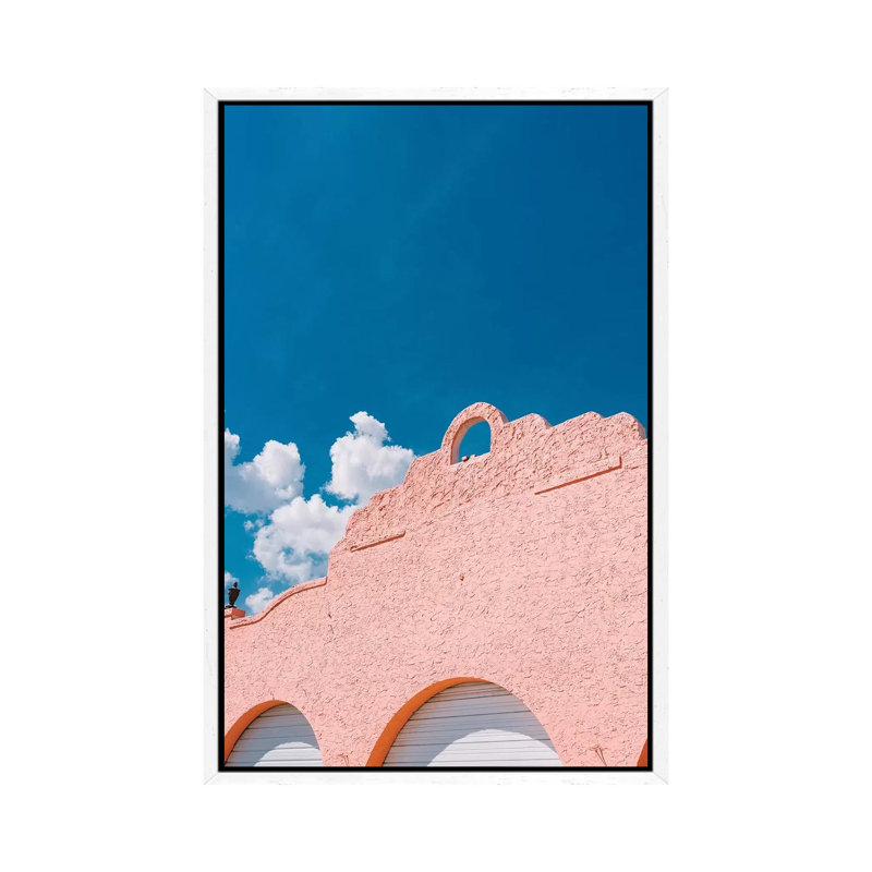 Pink Blue by Bethany Young - Print on Canvas, 101.6cm H x 66.04cm W x 3.81cm D, White Framed