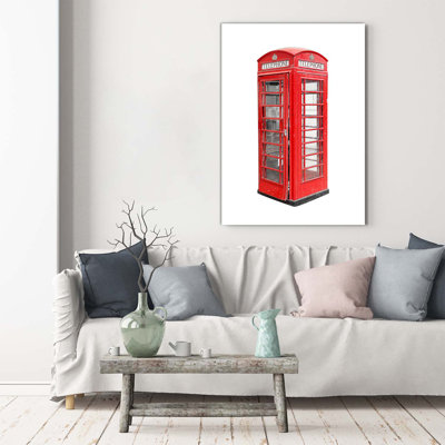 Telephone Booth - Wrapped Canvas Print