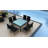 Kaneb Wicker Patio Dining Set with Square Table , Cushions Included-1238269943-1333209758-1333209751