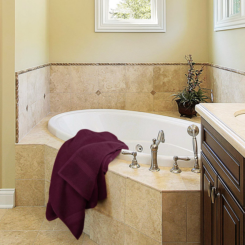 Saladin Bath Towel, Burgundy