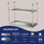Table de préparation NSF en acier inoxydable avec tablette réglable et roulettes, table de travail commerciale pour la cuisine de restaurant-118807545