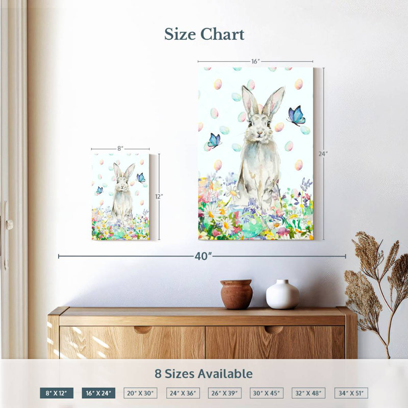 Tall Easter Bunny, H 12 po x l 8 po