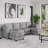 Upholstered Chenille U-Shaped  Modular Sectional Sofa-858565767-858565764