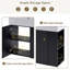 Ensemble de meuble-lavabo flottant moderne 21,6 po avec lavabo en céramique Micheal-1853119082