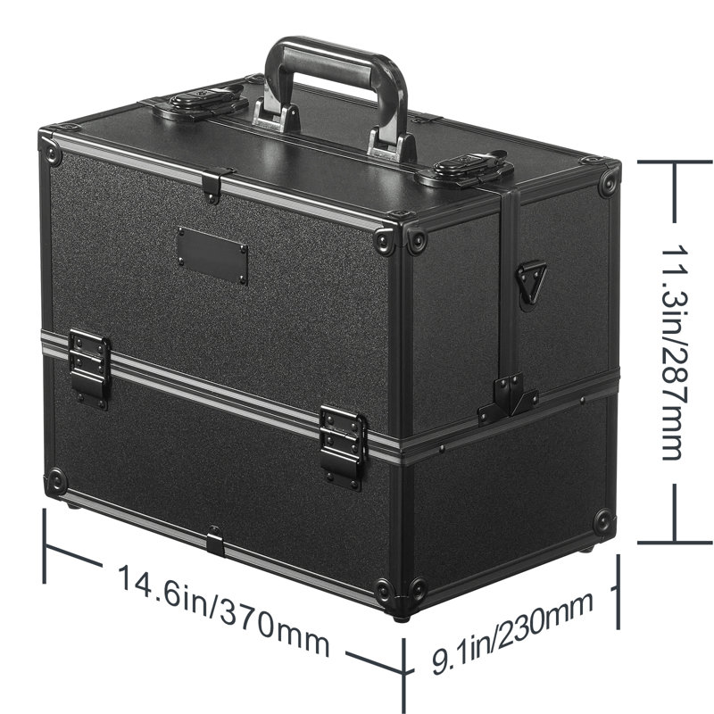 Organisateur de maquillage en aluminium Melbalene