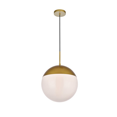 Luminaire suspendu sphère 1 lumière Yearby