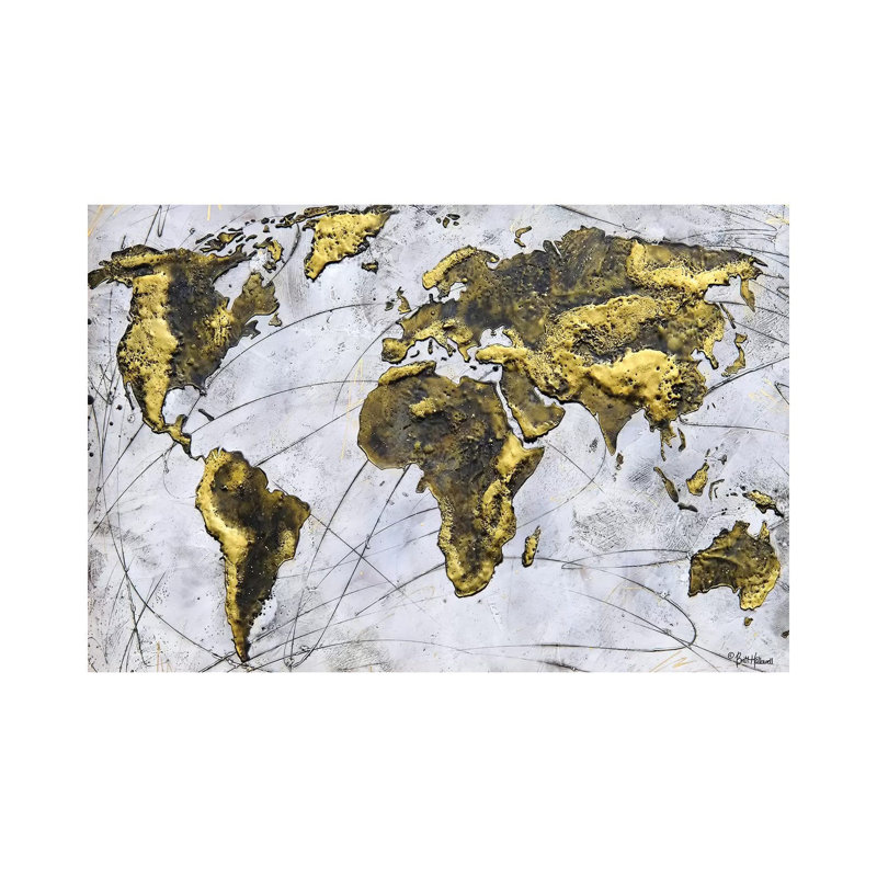 A Wonderful World by Britt Hallowell - Wrapped Canvas Gallery-Wrapped Canvas Giclée, 20.32 cm H x 30.48 cm W