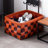 Large Capacity Leather Laundry Hamper With Two-Tone Design -  For Bathroom, Bedroom, Kids Room - Organize Clothes, Toys And More-2128086744-2128086563