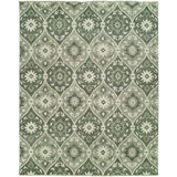 Kurz Damask Area Rug in Green