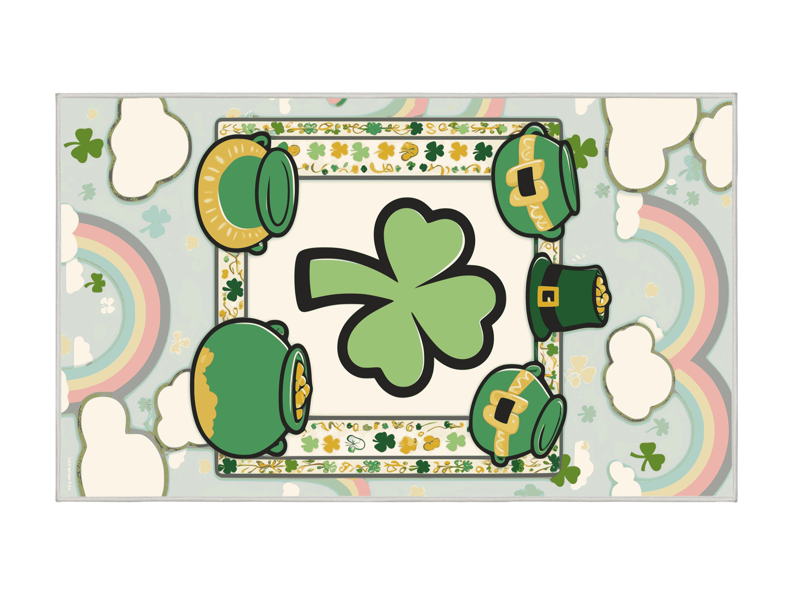 The Holiday Aisle® Washable Saint Patrick's Day Clover Leprechaun ...