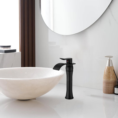 Classic Waterfall Bathroom Sink Faucet With Pop-Up Drain