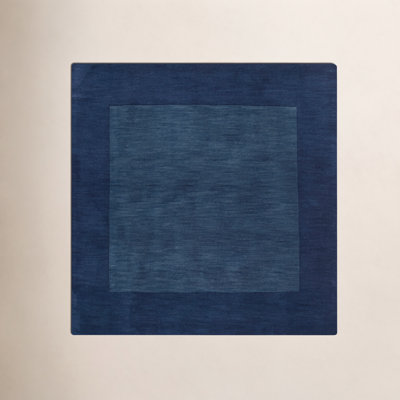 Dolma Navy Hand-Loomed Wool Rug