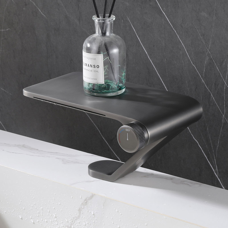 Single-handle Bathroom Faucet, Gun Gray