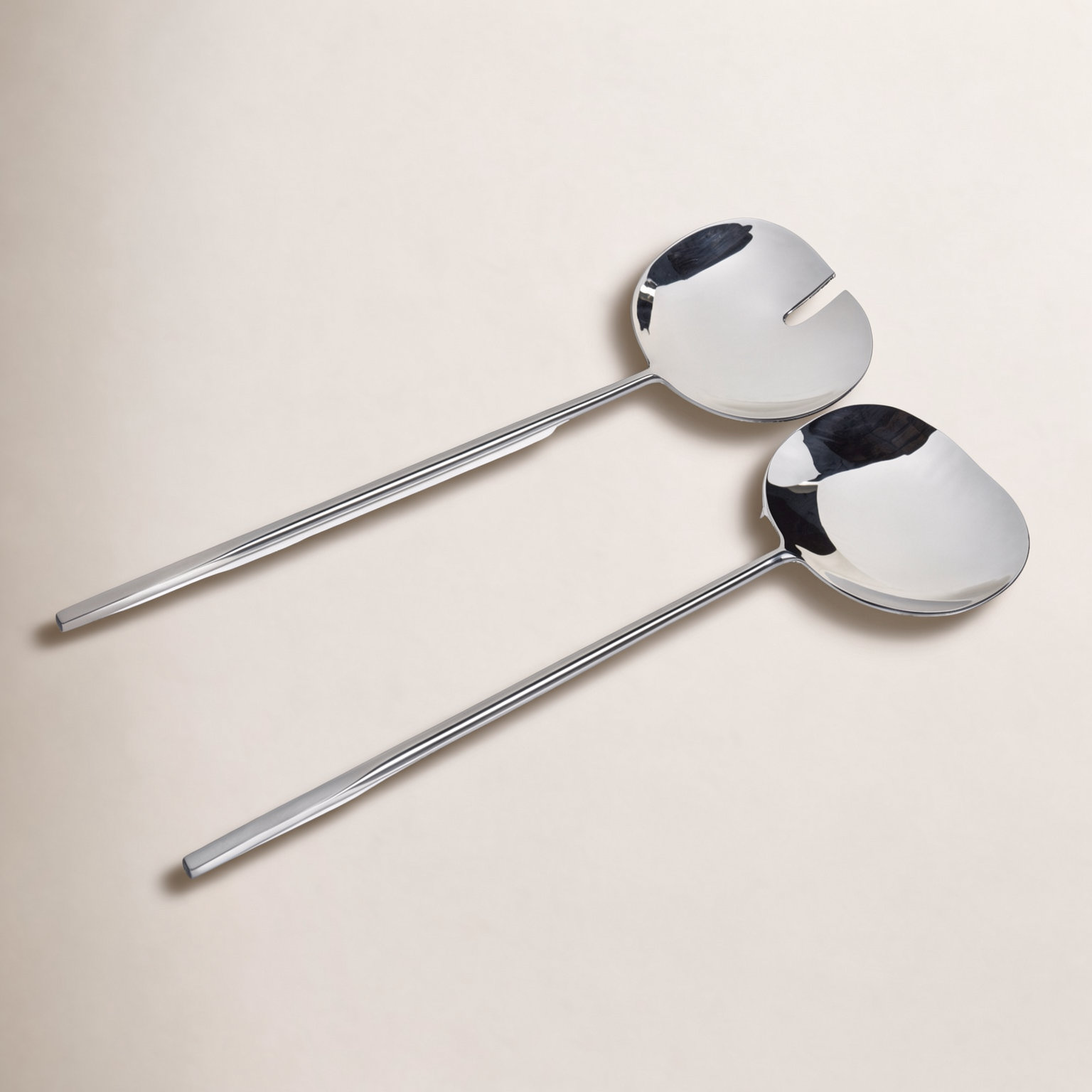 Latis Polished Stainless Steel Salad Server Set