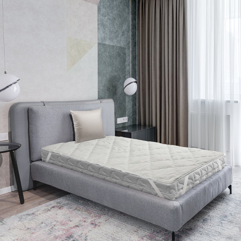 White Noise 4cm Mattress Topper, European Double (140 x 200cm)	