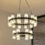 Lustre en cristal 30 lumières 2 anneaux-114394933