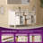 60'' Double Bathroom Vanity with Engineered Stone Top and Ceramic Sinks