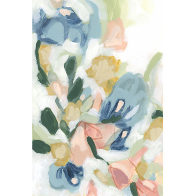 Abstract Garden Gestures I by June Erica Vess - Wrapped Canvas Print