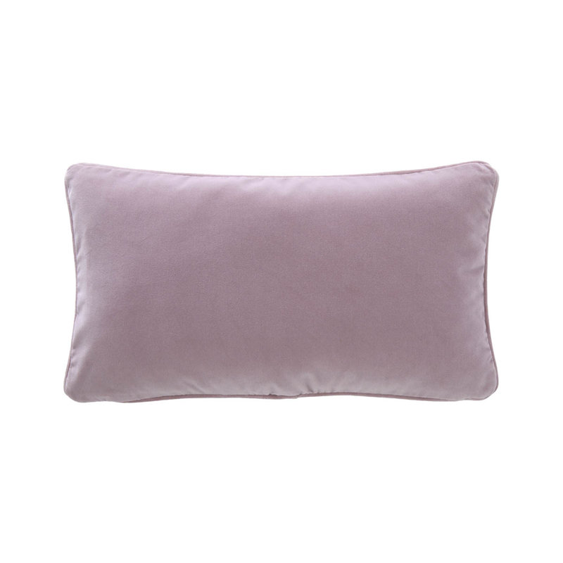 DIVAN Velvet Pillow Cover & Insert, Rectangle 13"H x 22"W, Light Purple