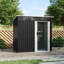 4 x 6FT Metal Pent Roof Garden Tool Shed